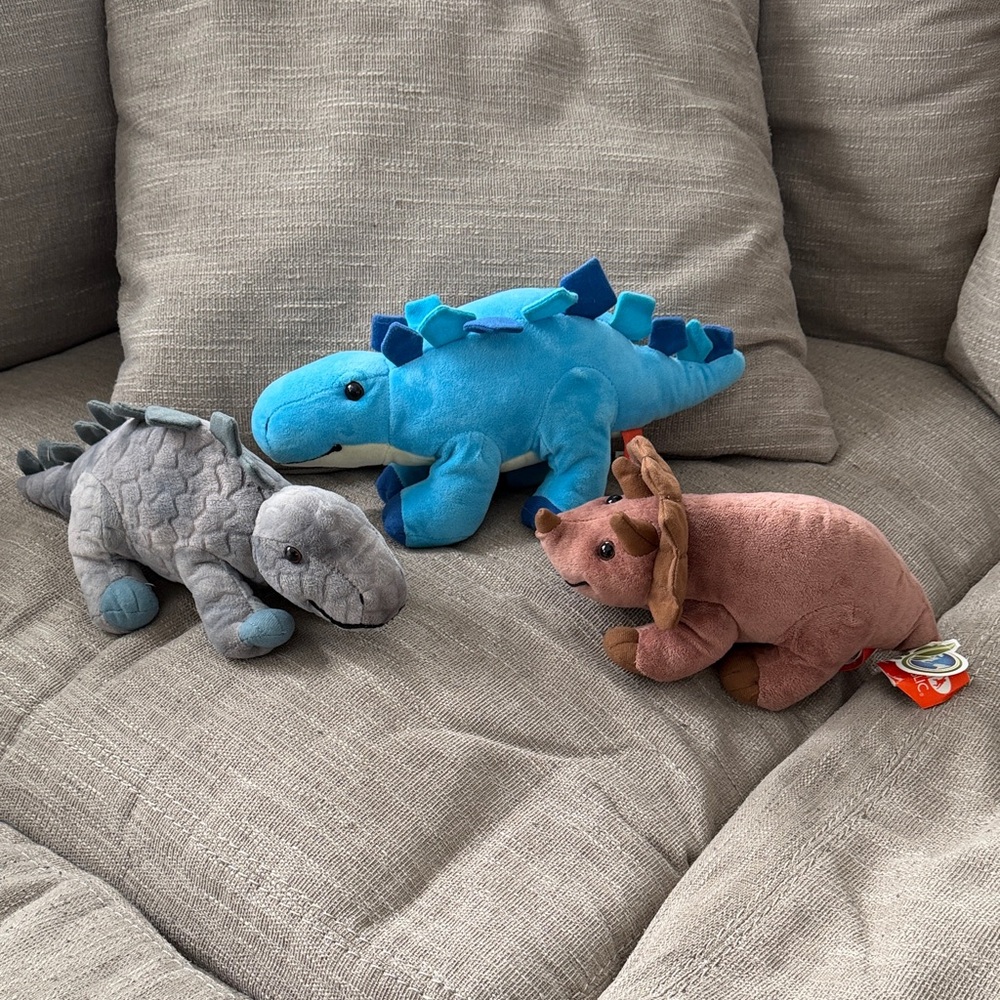 Set of Three Wild Republic Dinosaurs